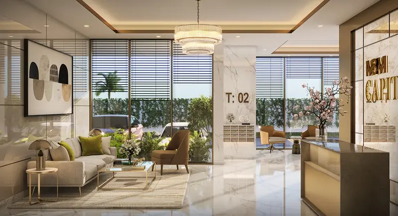 M3M Capital Gurugram Luxury Lobby Design