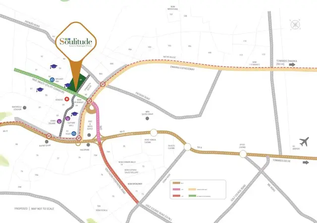 M3M Soulitude Location Map